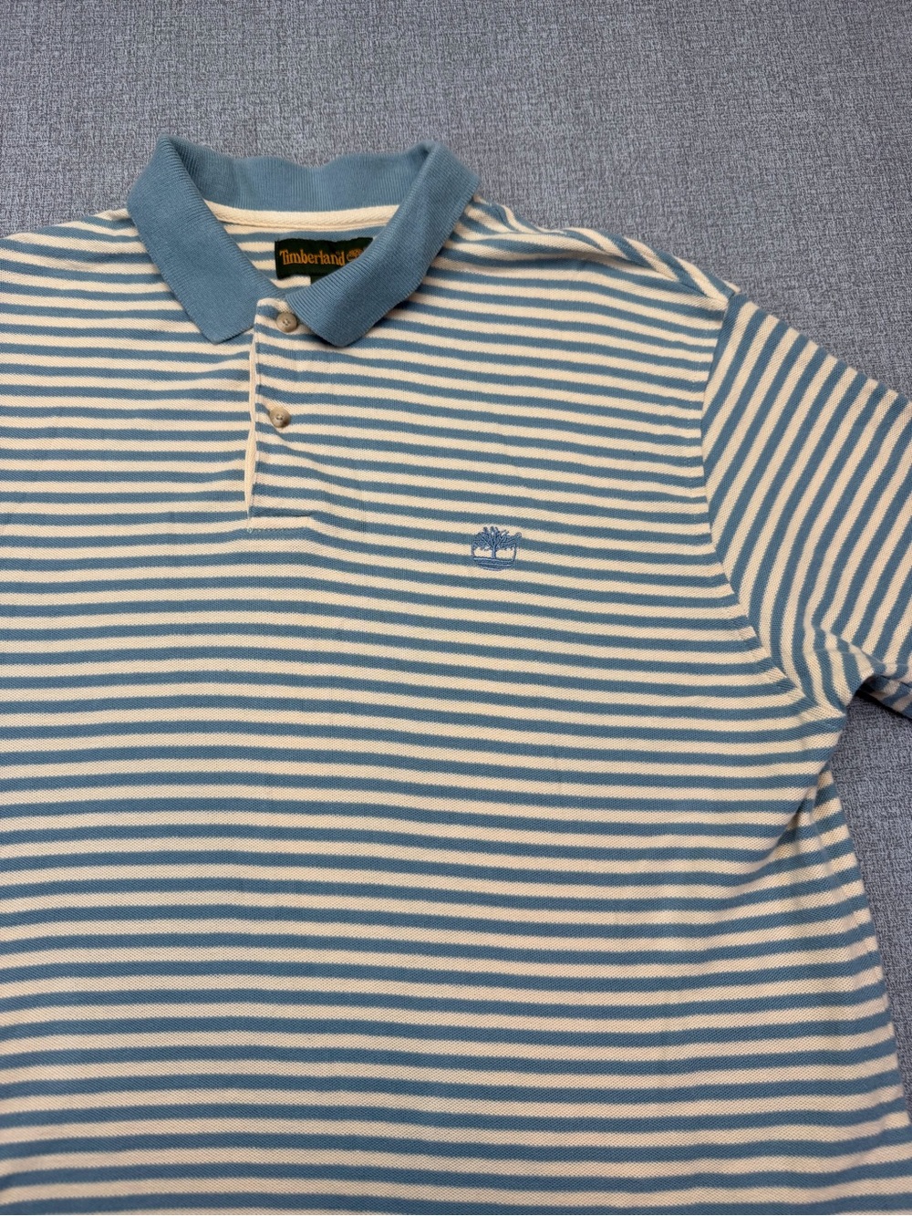 Vintage Y2K Timberland Striped Polo Shirt